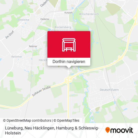 Lüneburg, Neu Häcklingen Karte