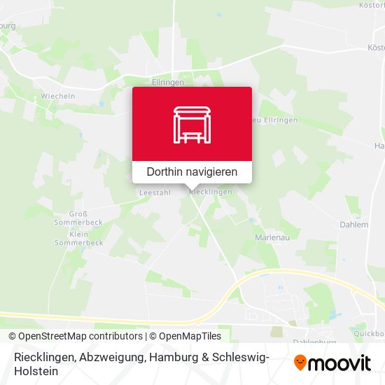 Riecklingen, Abzweigung Karte