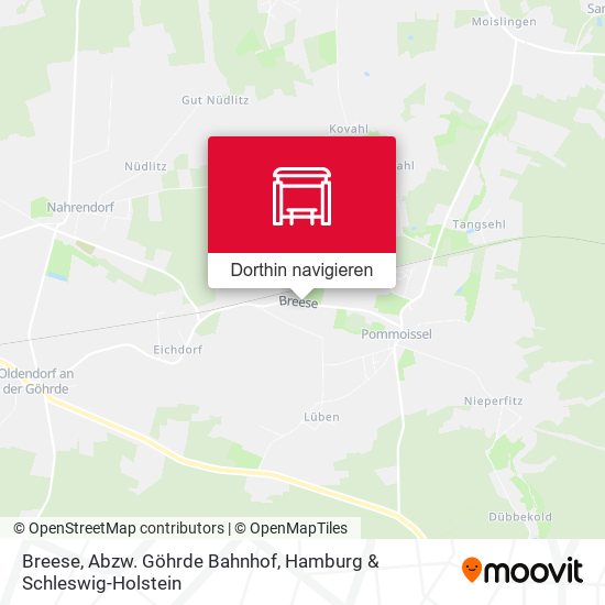 Breese, Abzw. Göhrde Bahnhof Karte