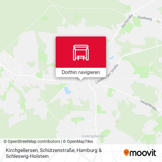 Kirchgellersen, Schützenstraße Karte