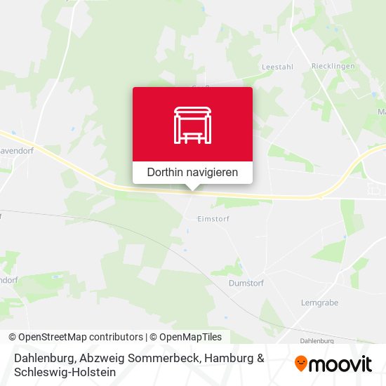 Dahlenburg, Abzweig Sommerbeck Karte