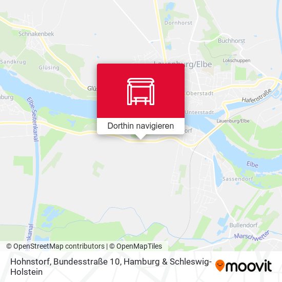 Hohnstorf, Bundesstraße 10 Karte