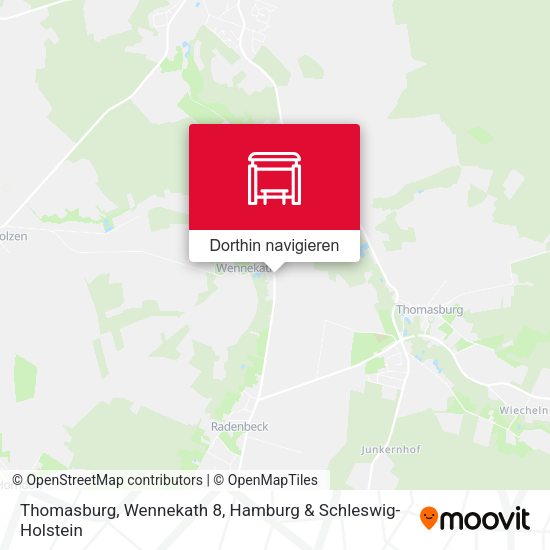 Thomasburg, Wennekath 8 Karte