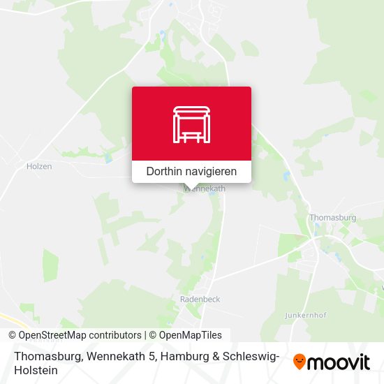 Thomasburg, Wennekath 5 Karte