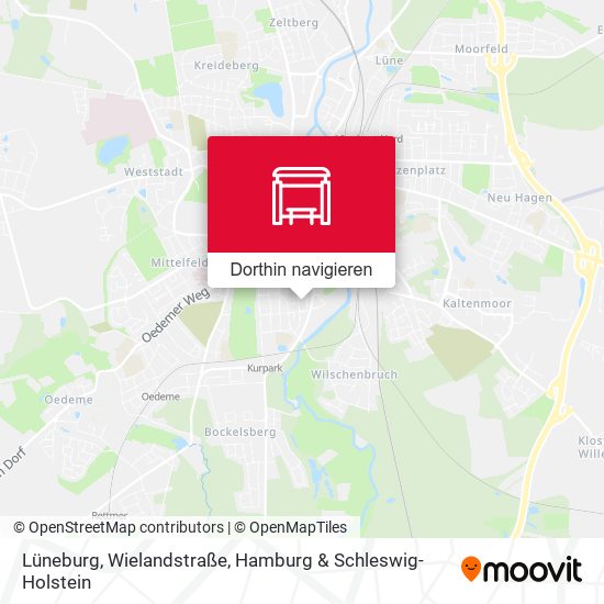 Lüneburg, Wielandstraße Karte
