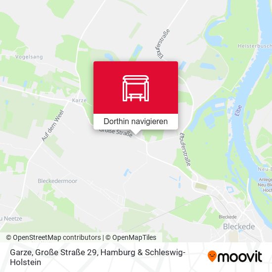 Garze, Große Straße 29 Karte