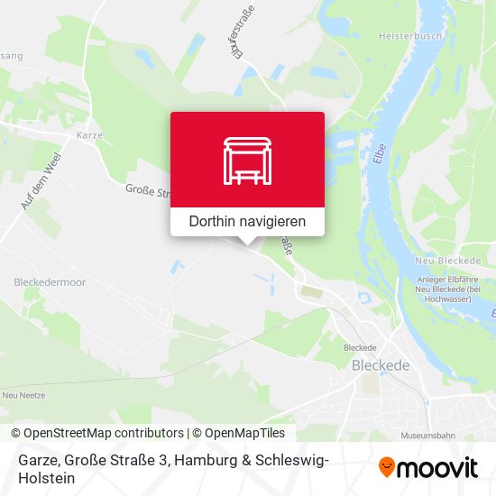 Garze, Große Straße 3 Karte