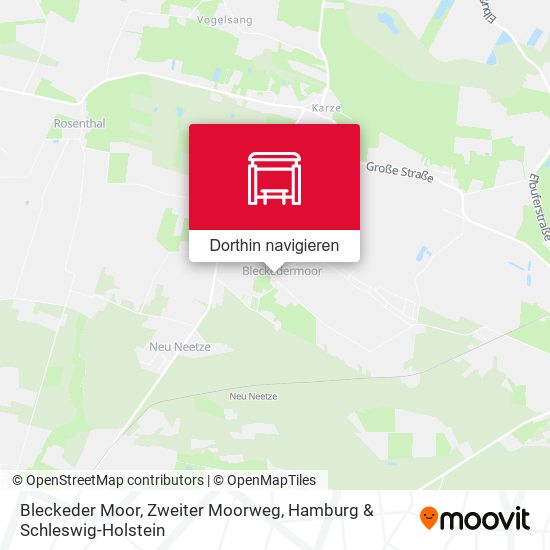 Bleckeder Moor, Zweiter Moorweg Karte