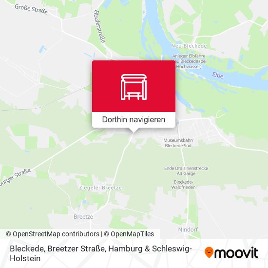 Bleckede, Breetzer Straße Karte