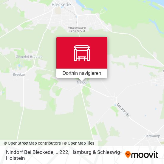 Nindorf Bei Bleckede, L 222 Karte