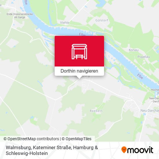 Walmsburg, Kateminer Straße Karte