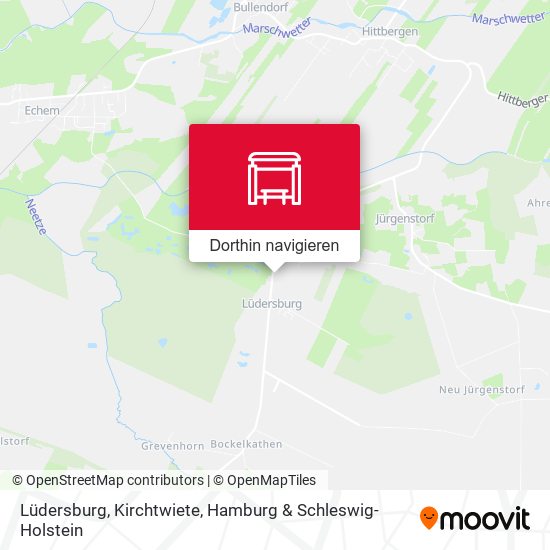 Lüdersburg, Kirchtwiete Karte