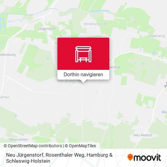Neu Jürgenstorf, Rosenthaler Weg Karte