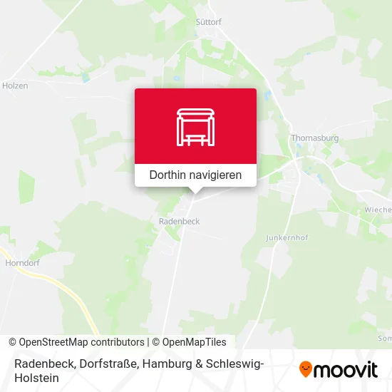 Radenbeck, Dorfstraße Karte