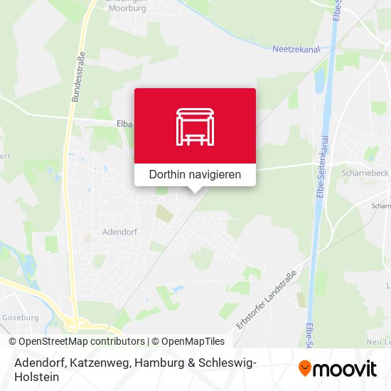 Adendorf, Katzenweg Karte