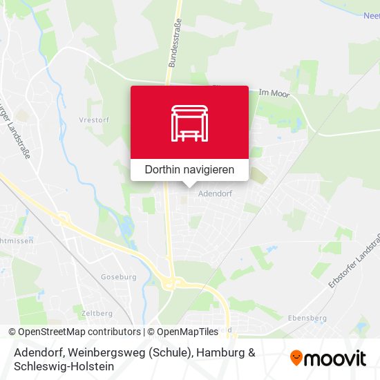 Adendorf, Weinbergsweg (Schule) Karte