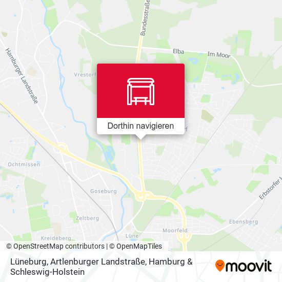 Lüneburg, Artlenburger Landstraße Karte