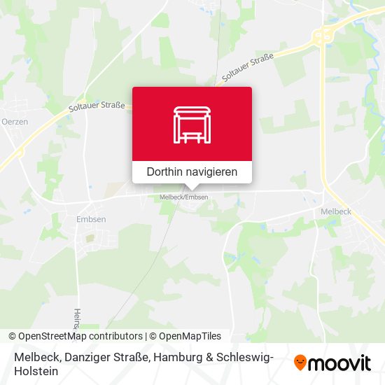 Melbeck, Danziger Straße Karte