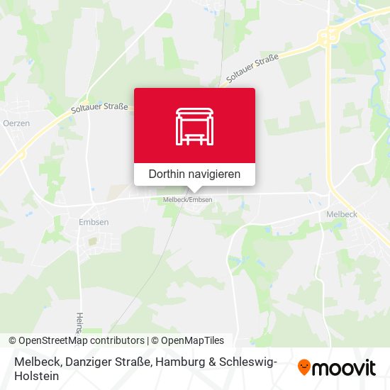 Melbeck, Danziger Straße Karte