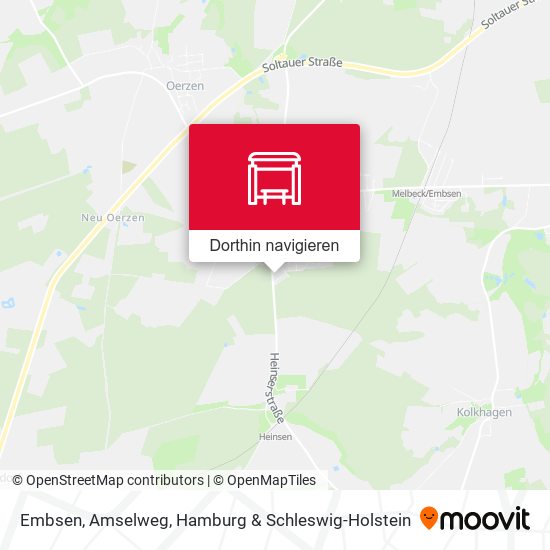 Embsen, Amselweg Karte