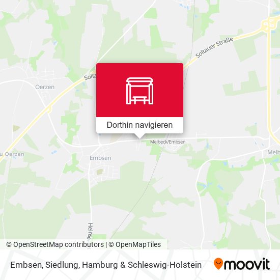 Embsen, Siedlung Karte