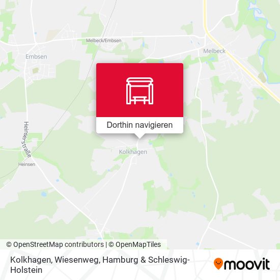 Kolkhagen, Wiesenweg Karte