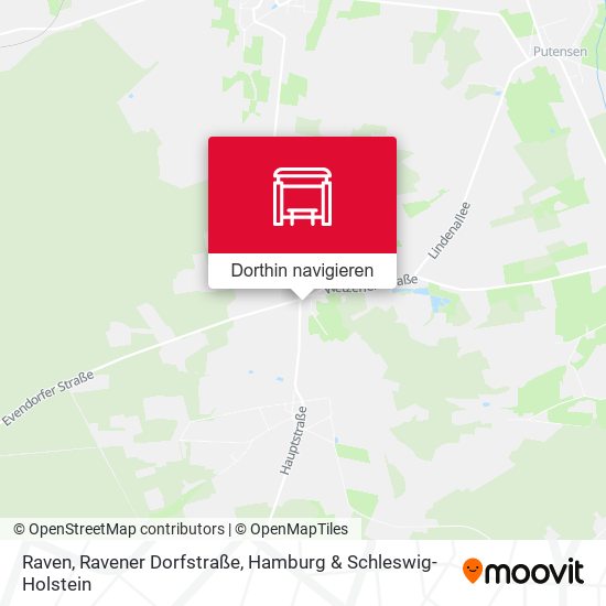 Raven, Ravener Dorfstraße Karte