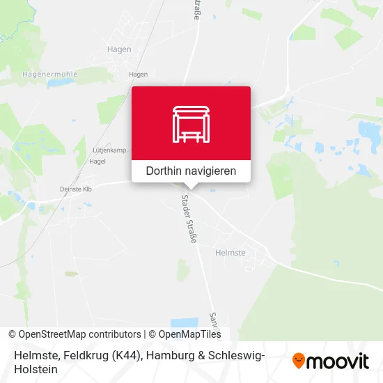 Helmste, Feldkrug (K44) Karte