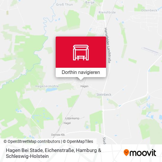 Hagen Bei Stade, Eichenstraße Karte