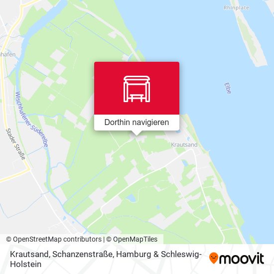 Krautsand, Schanzenstraße Karte