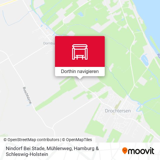 Nindorf Bei Stade, Mühlenweg Karte