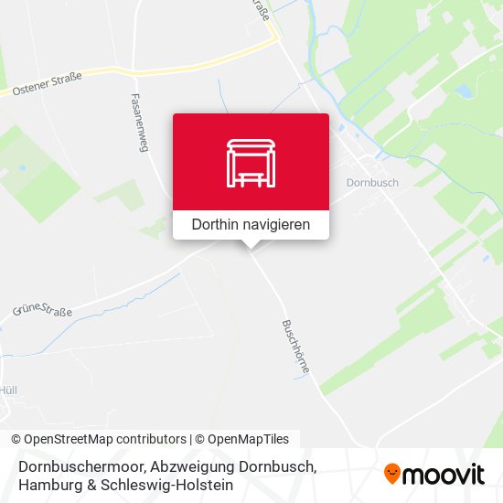 Dornbuschermoor, Abzweigung Dornbusch Karte
