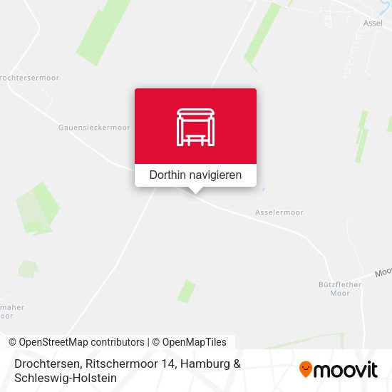 Drochtersen, Ritschermoor 14 Karte