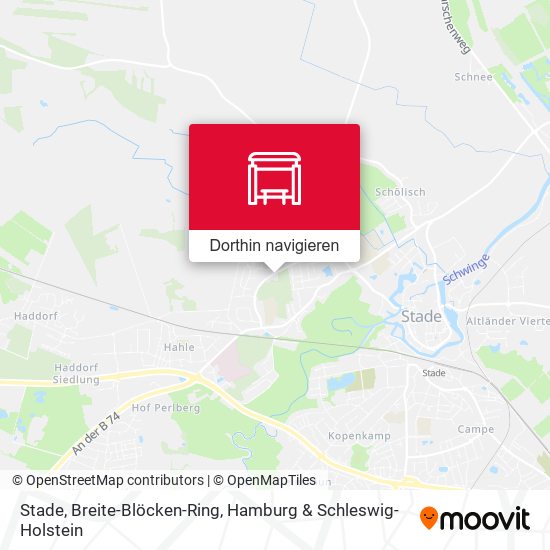 Stade, Breite-Blöcken-Ring Karte
