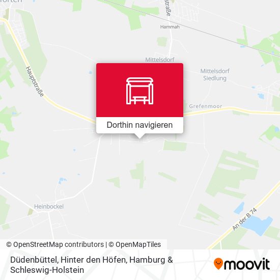 Düdenbüttel, Hinter den Höfen Karte