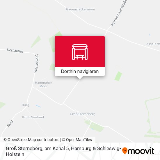 Groß Sterneberg, am Kanal 5 Karte