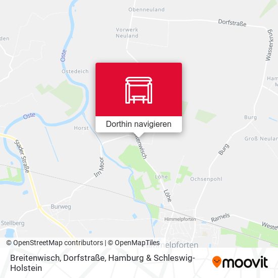 Breitenwisch, Dorfstraße Karte