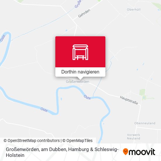 Großenwörden, am Dubben Karte