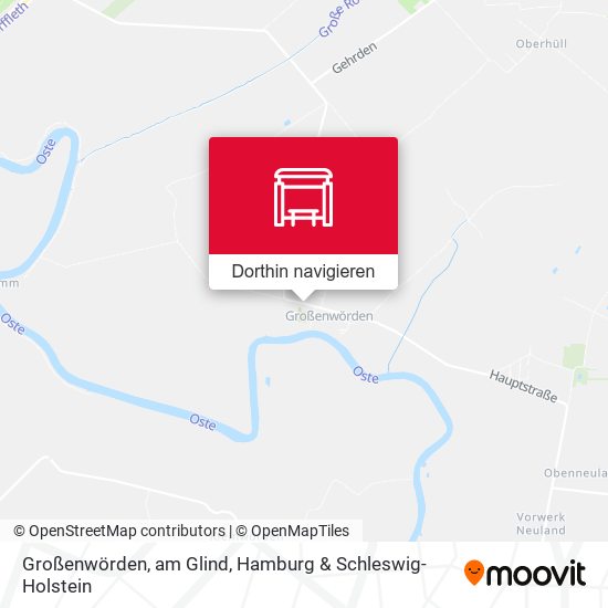 Großenwörden, am Glind Karte