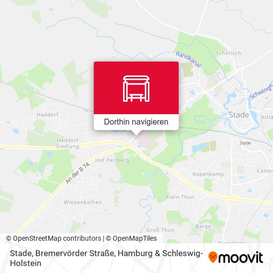 Stade, Bremervörder Straße Karte