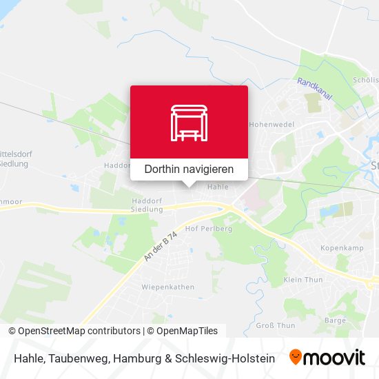 Hahle, Taubenweg Karte