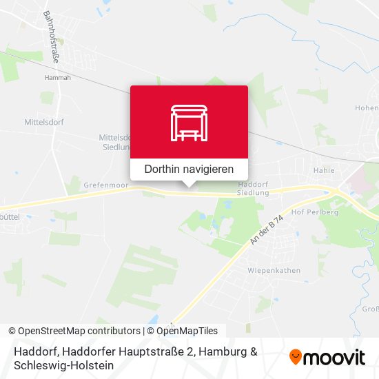Haddorf, Haddorfer Hauptstraße 2 Karte