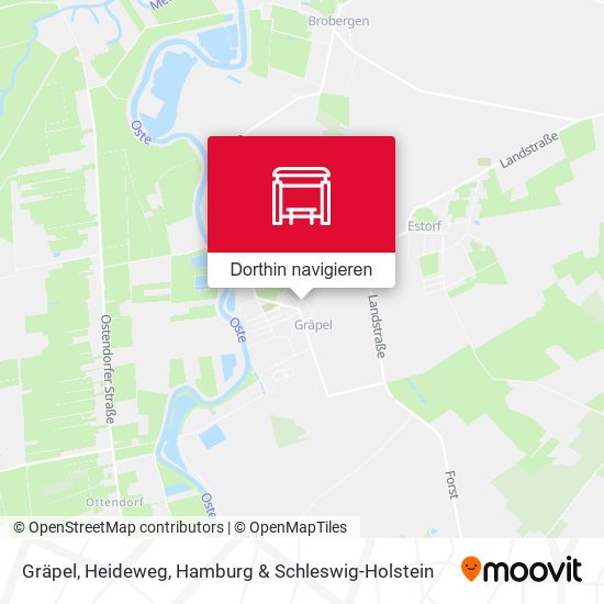 Gräpel, Heideweg Karte