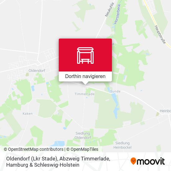 Oldendorf (Lkr Stade), Abzweig Timmerlade Karte