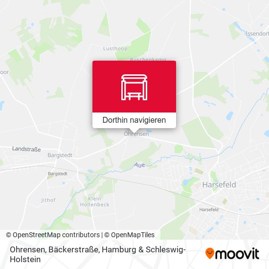 Ohrensen, Bäckerstraße Karte