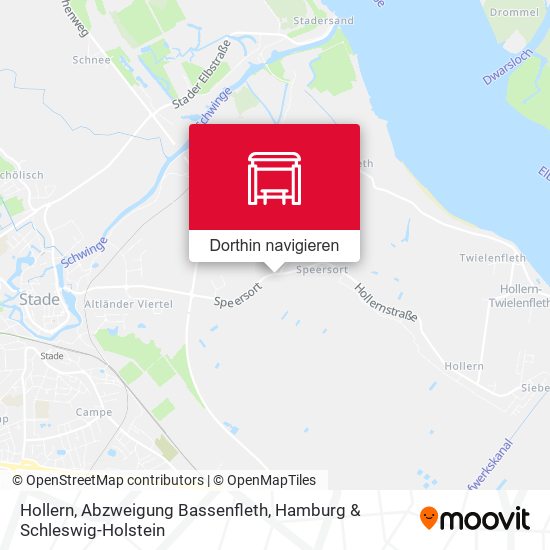 Hollern, Abzweigung Bassenfleth Karte