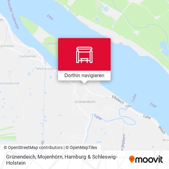 Grünendeich, Mojenhörn Karte