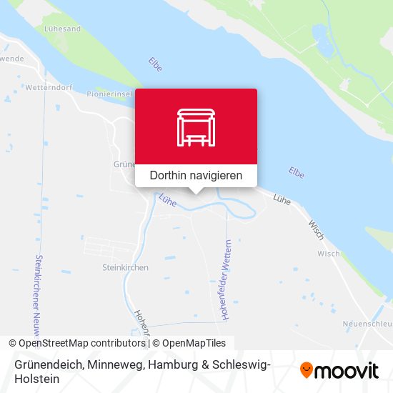 Grünendeich, Minneweg Karte