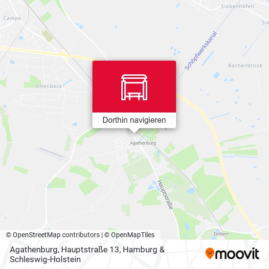 Agathenburg, Hauptstraße 13 Karte