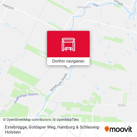 Estebrügge, Goldaper Weg Karte